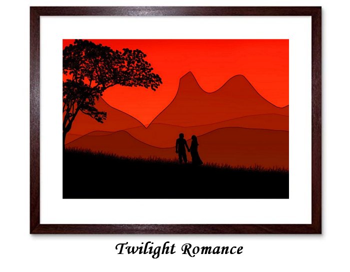 Twilight Romance Framed Print